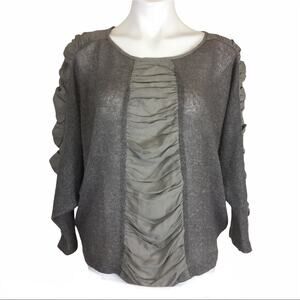 Anthropologie Aryn K Silk and Wool Blouse Top Medium